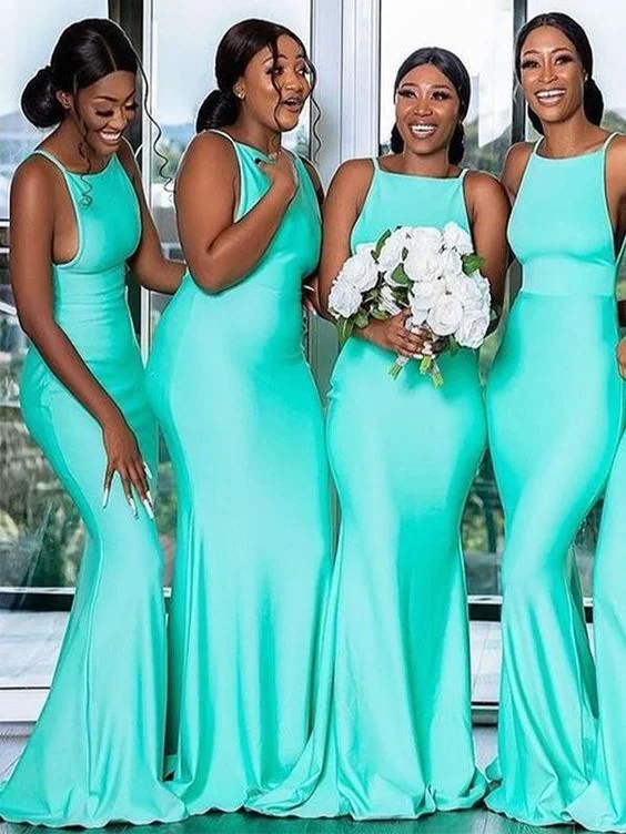 Weekend Promo Offers Floor Length Mermaid Sleeveless Long Turquoise Bridesmaid Dresses,DS4825 Weekend Promo Offers Floor Length Mermaid Sleeveless Long Turquoise Bridesmaid Dresses,DS4825