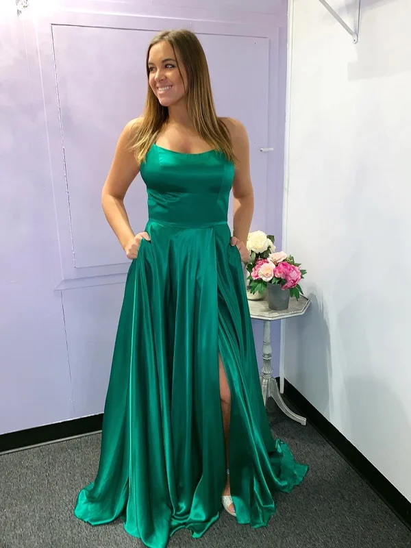 Hurry, While Stocks Last Green Long Prom Dresses with Leg Slit, Long Green Formal Evening Bridesmaid Dresses Hurry, While Stocks Last Green Long Prom Dresses with Leg Slit, Long Green Formal Evening Bridesmaid Dresses