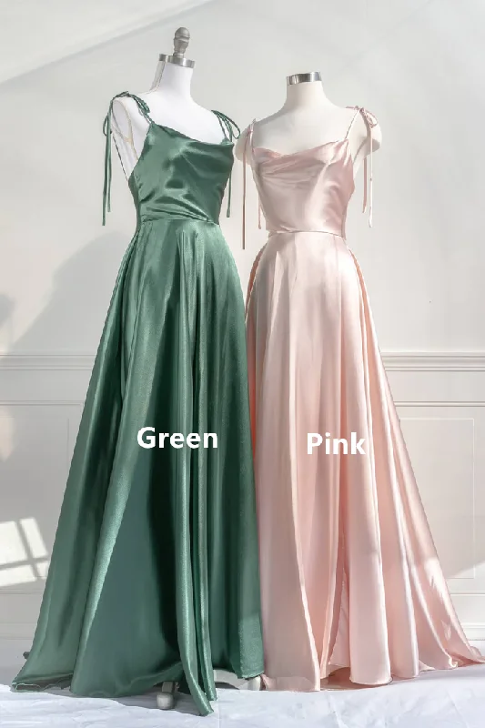 Best Price Guarantee Green Straps Satin A-Line Long Party Dress Bridesmaid Dress, DP2956 Best Price Guarantee Green Straps Satin A-Line Long Party Dress Bridesmaid Dress, DP2956