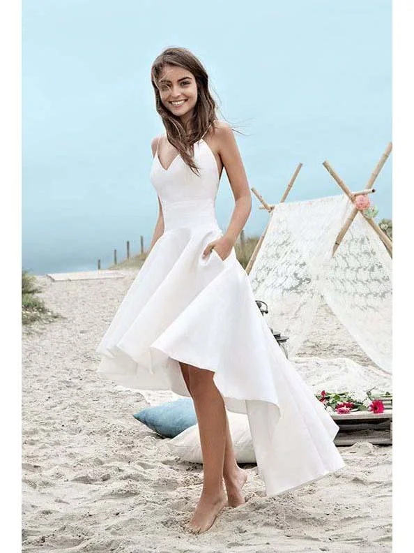Today’s Special Discount High Low Wedding Dresses Spaghetti Straps Asymmetrical Sexy Bridal Gown JKW152 Today’s Special Discount High Low Wedding Dresses Spaghetti Straps Asymmetrical Sexy Bridal Gown JKW152