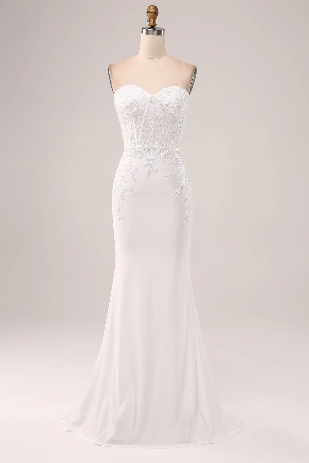 Savings Galore Ivory strapless fishtail wedding dress