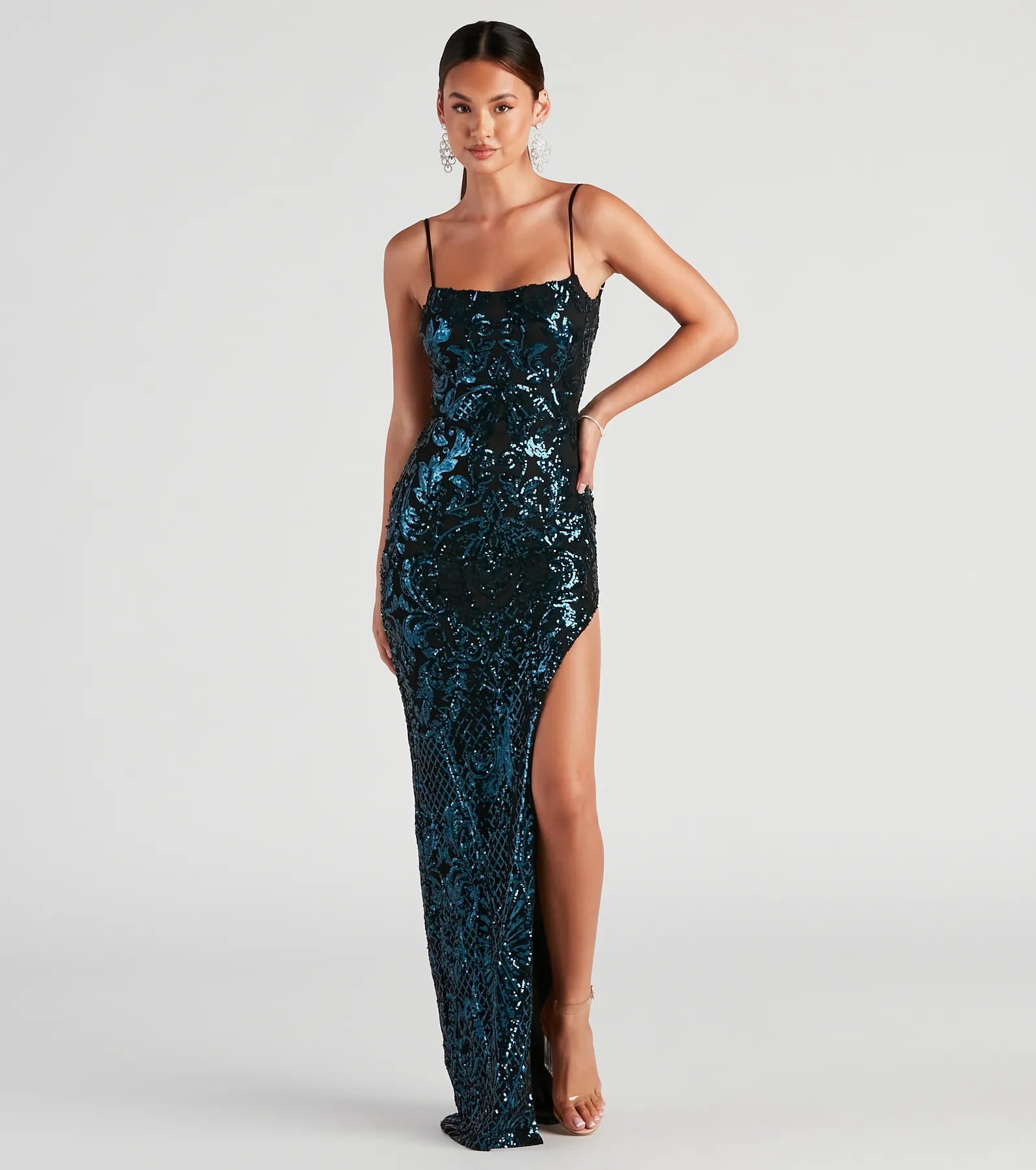 Shop Now, Save More Jenelle Formal Sequin Open Back Dress