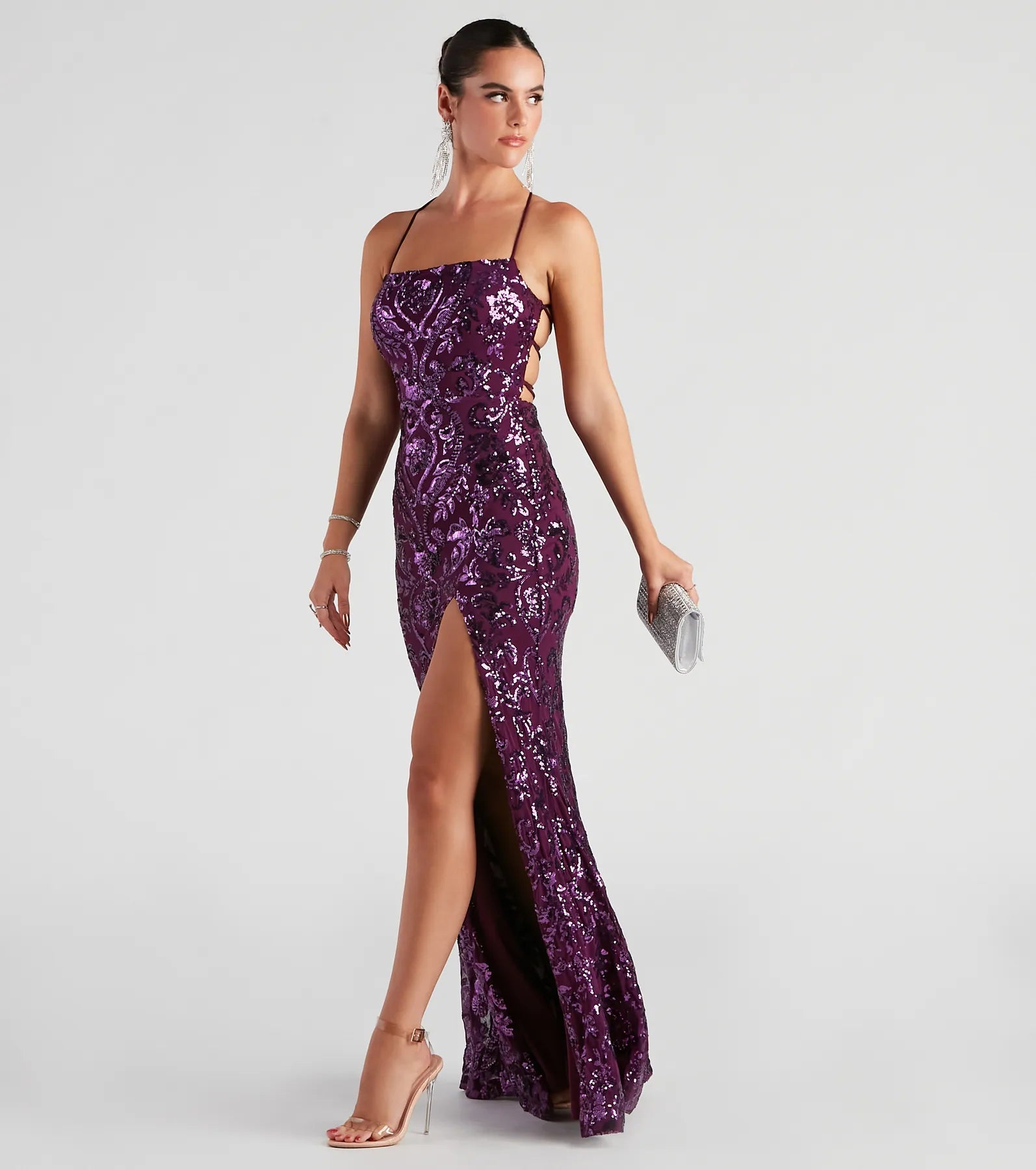 Sale Alert Lana Sequin Mesh Formal Dress