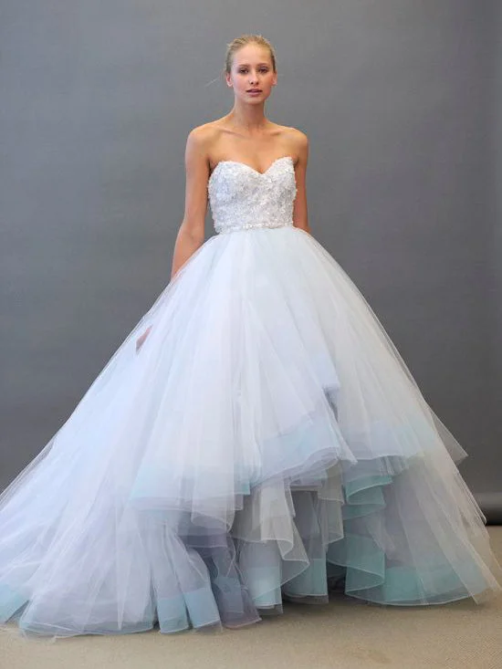 Weekend Only Deals Luxury Wedding Dresses Colorful Ball Gown Appliques Tulle Bridal Gown JKW083 Weekend Only Deals Luxury Wedding Dresses Colorful Ball Gown Appliques Tulle Bridal Gown JKW083