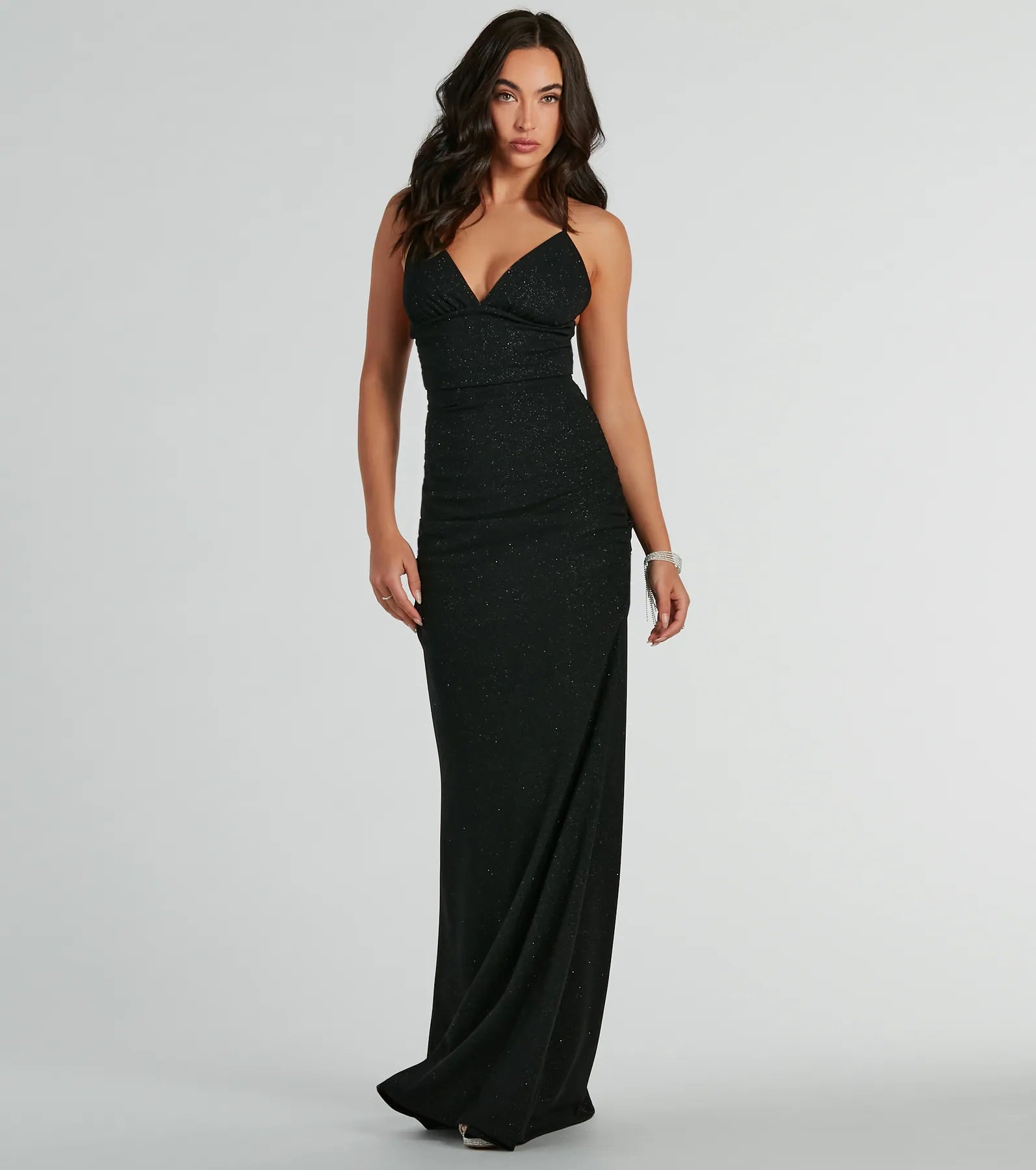 Weekend Only Sale May Lace-Up Mermaid Glitter Formal Dress