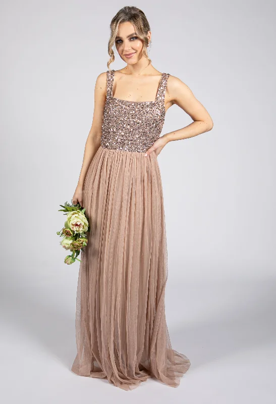Bargain Alert Strappy Sequin Detail Dress