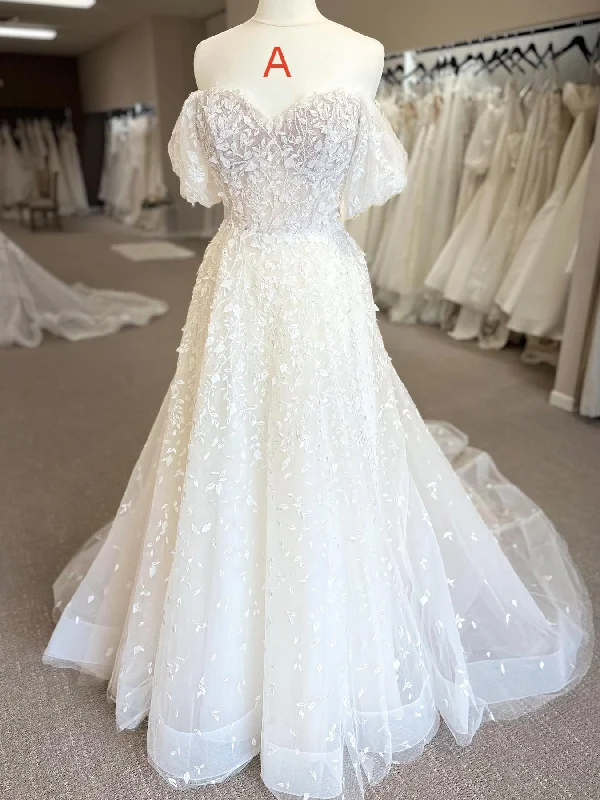 Weekend Limited-Time Offers Off Shoulder Mermaid White Lace Long Prom Dresses, Mermaid White Wedding Dresses, Ivory Lace Formal Evening Dresses Weekend Limited-Time Offers Off Shoulder Mermaid White Lace Long Prom Dresses, Mermaid White Wedding Dresses, Ivory Lace Formal Evening Dresses