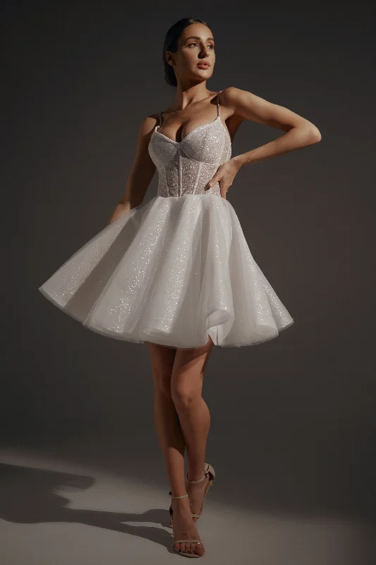 The Big Clearance Shiny Short Wedding & Evening Dress Rakel