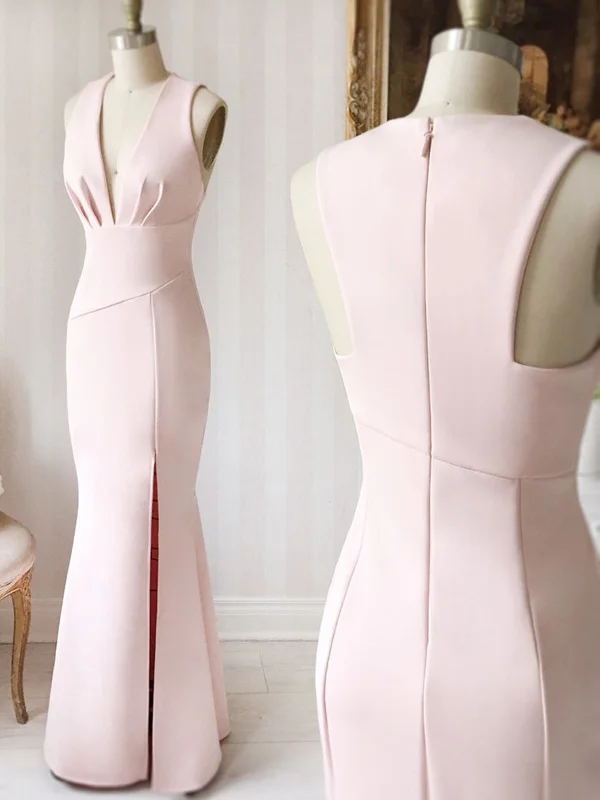 Weekend Discount Blast V Neck Pink Long Prom Dresses, Pink Long Formal Evening Bridesmaid Dresses Weekend Discount Blast V Neck Pink Long Prom Dresses, Pink Long Formal Evening Bridesmaid Dresses