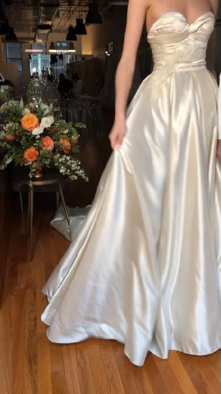 Weekend Offers You Can’t Miss White Sweetheart A-Line Long Prom Dress Wedding Dress, DP2925 Weekend Offers You Can’t Miss White Sweetheart A-Line Long Prom Dress Wedding Dress, DP2925