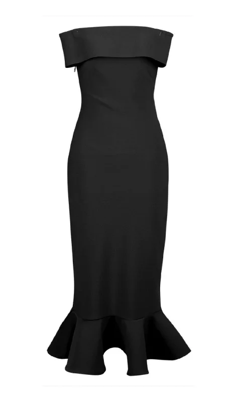Price Slash Event BODYCON STRAPLESS MIDI DRESS