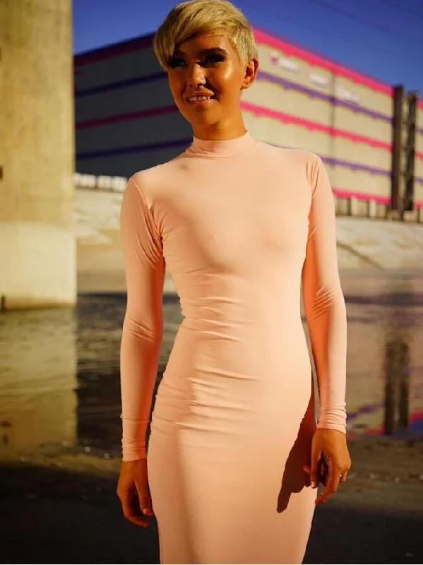 Weekend Shopping Madness Love Spell Mock Neck Bodycon Dress