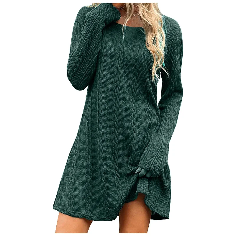Hot Deals Slim Ribbed Knitted Bodycon Mini Dress
