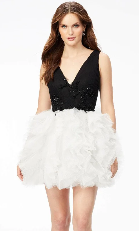 Big Offers Ashley Lauren 4546 - Ruffled Skirt Cocktail Dress