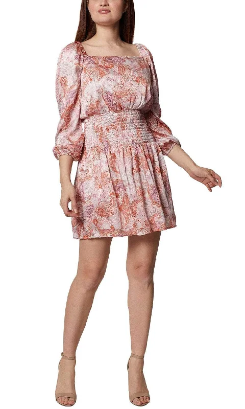 Hot Sale Items BCBG Generation GU07D02 - Square Paisley Print Casual Dress