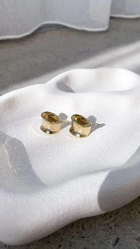 One-Day Sale Erin Hoop Earrings - Gold