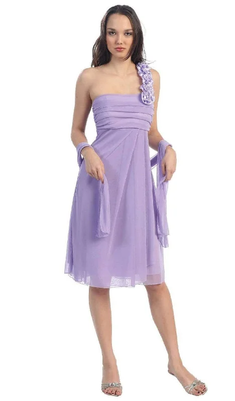 Weekend Shopping Highlights Eureka Fashion - 1801 Rosette Strap Empire Waist Cocktail Dress Weekend Shopping Highlights Eureka Fashion - 1801 Rosette Strap Empire Waist Cocktail Dress