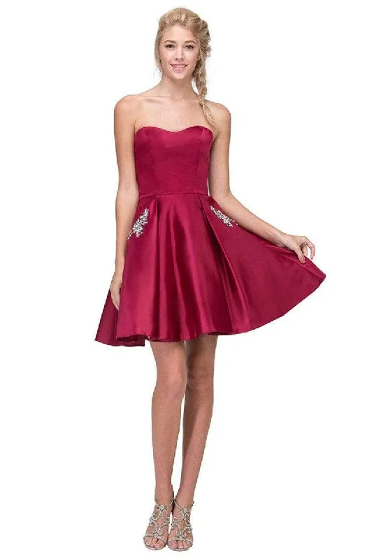 Weekend Shopping Highlights Eureka Fashion - 6622 Strapless A-Line Cocktail Dress