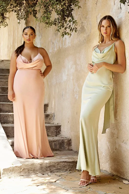 Weekend Shopping Deals Galore Cinderella Divine CD7487 Long Satin Evening Dress