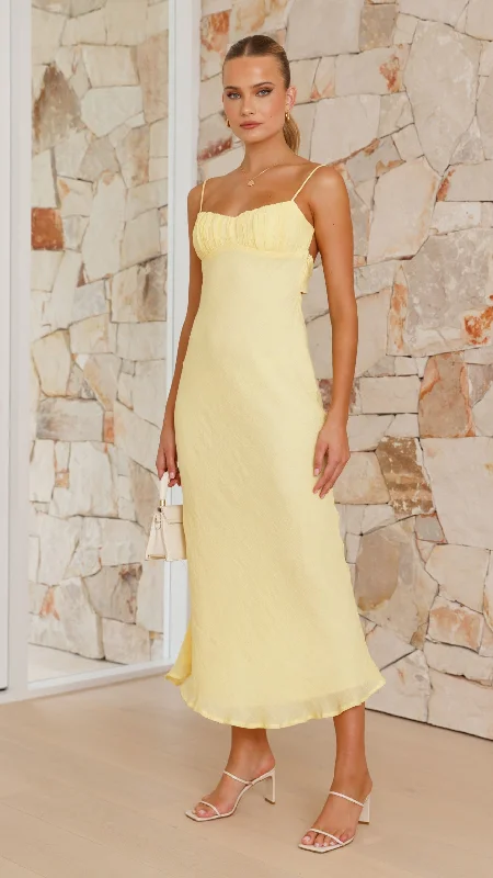 Shop & Get More Galina Maxi Dress - Yellow