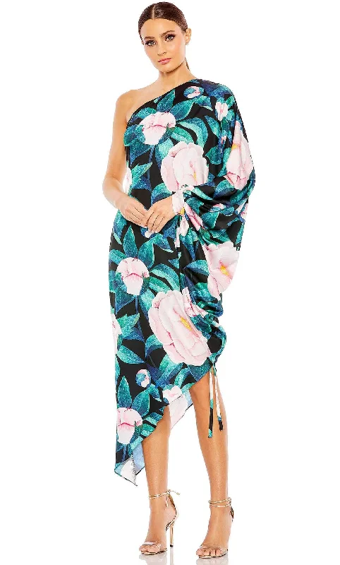 Flash Price Drops Ieena Duggal 11404 - Asymmetrical Floral Dress
