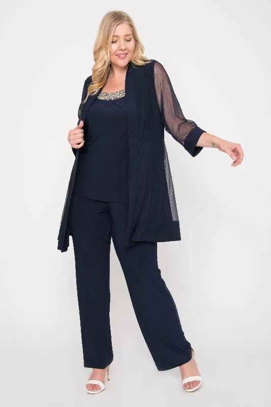 Seasonal Sale R&M Richards 8764W Plus Size Formal Pants Suit