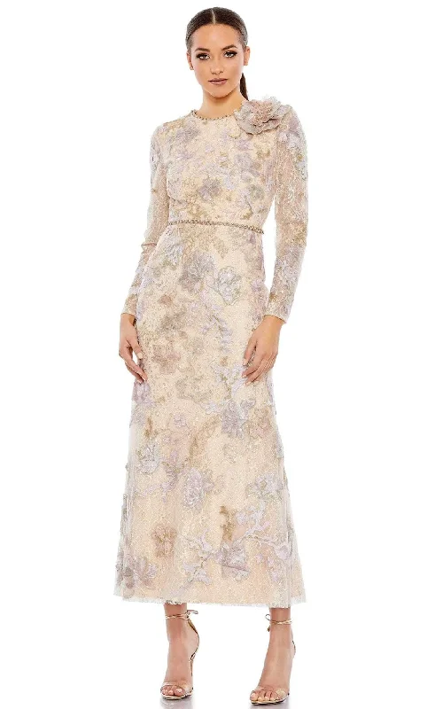 Super Price Drop Mac Duggal 11329 - Long Sleeve Embellished High Neck Dress