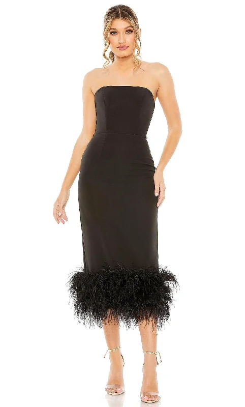 Weekend Exclusive Bargains Mac Duggal 11629 - Feather Trim Sheath Homecoming Dress