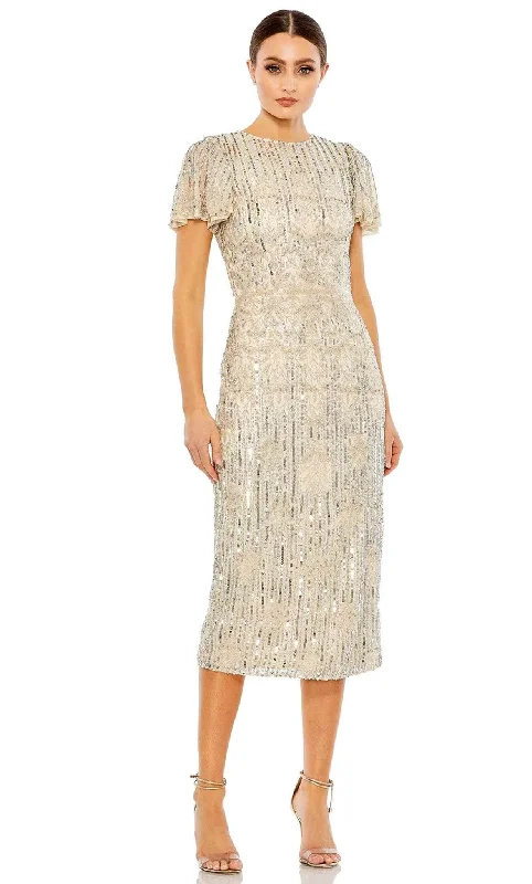 Weekend Deal Rush Mac Duggal 5575 - Sequined Knee-Length Dress
