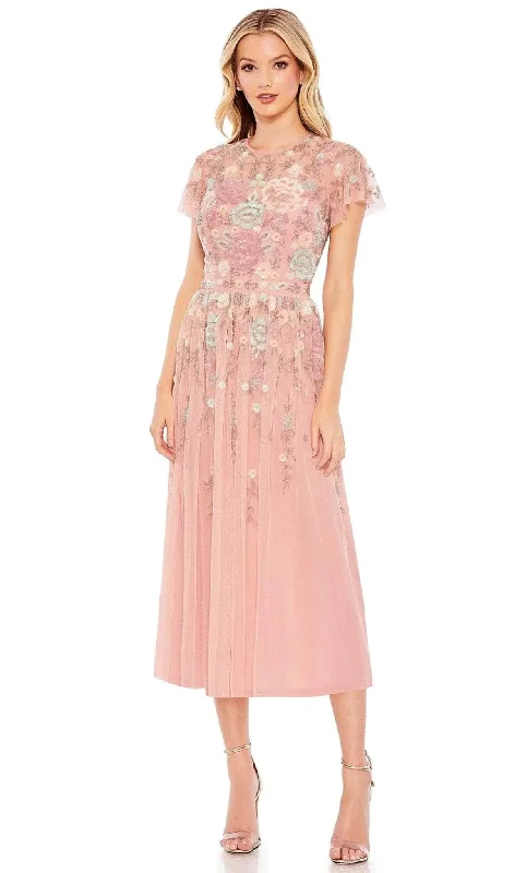 Get It Now Mac Duggal 9134 - Embellished Illusion Cocktail Dress