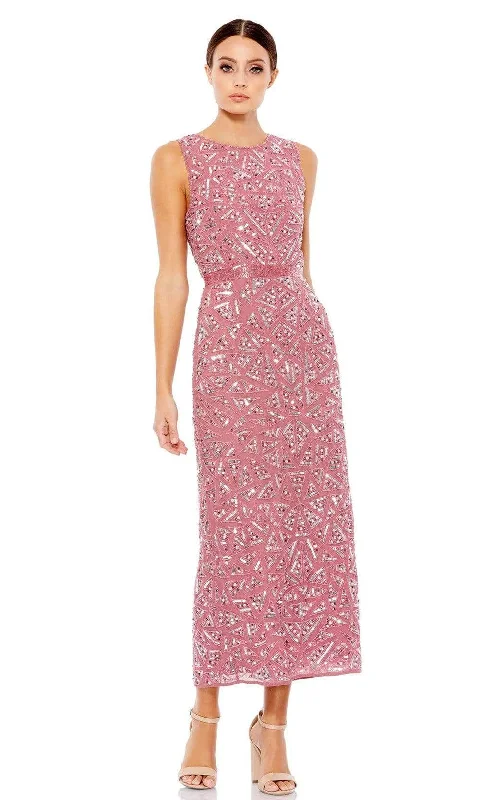 Weekend Special Discounts Mac Duggal - 93550 Jewel Neck Beaded Column Dress