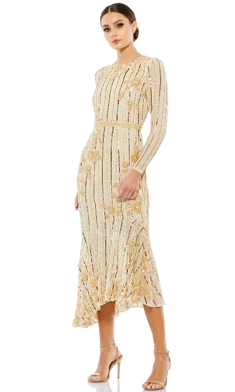 Weekend Exclusive Offers Mac Duggal 93627 - Striped Sequined Formal Dress