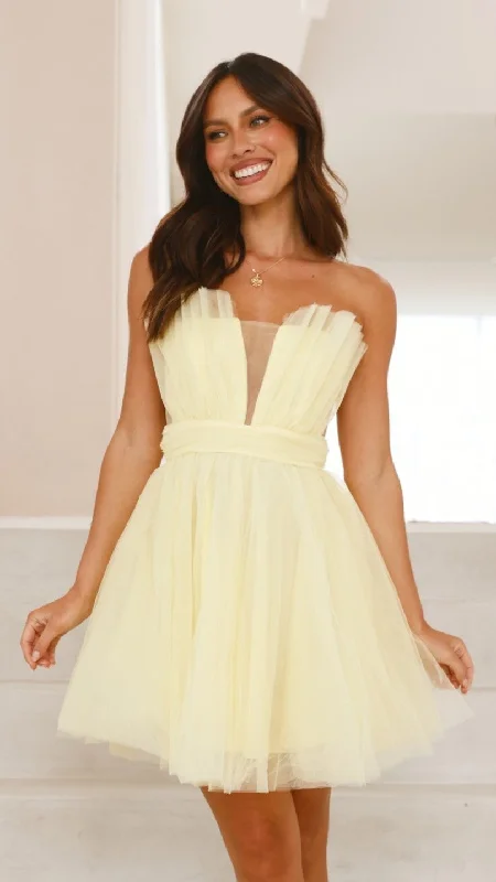 Weekend Wonders Mylee Mini Dress - Yellow