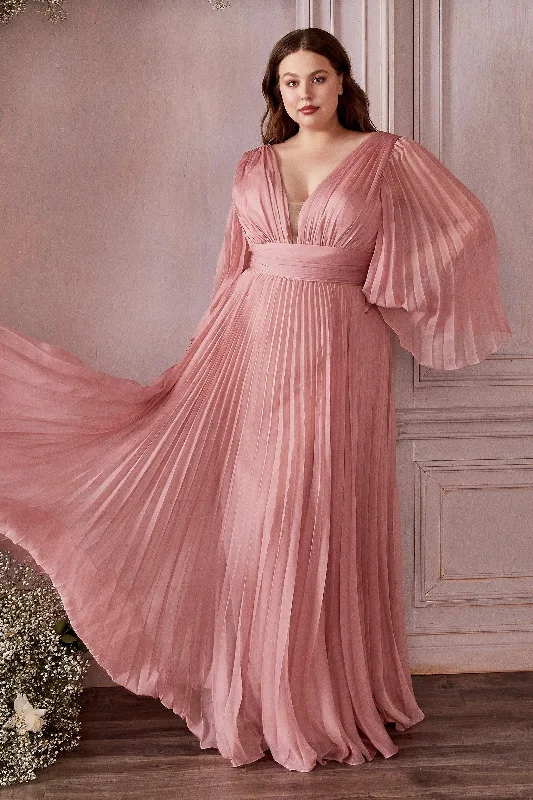 Limited-Time Deal Cinderella Divine CD242C Plus Size Long Formal A Line Prom Dress