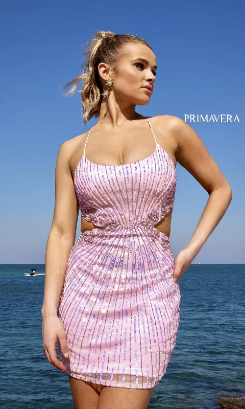 Weekend Clearance Frenzy Short Homecoming Dress by Primavera 4025