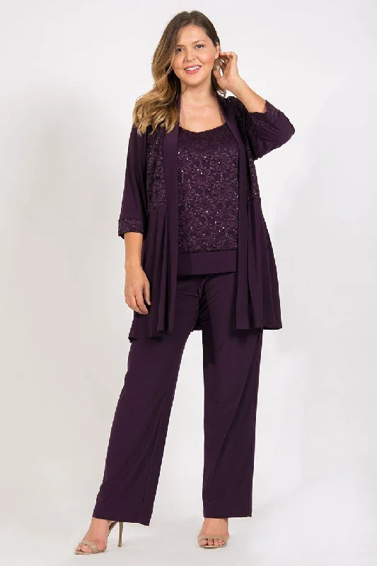 Instant Discount R&M Richards 7772W Mother Of The Bride Formal Plus Size Pant Suit