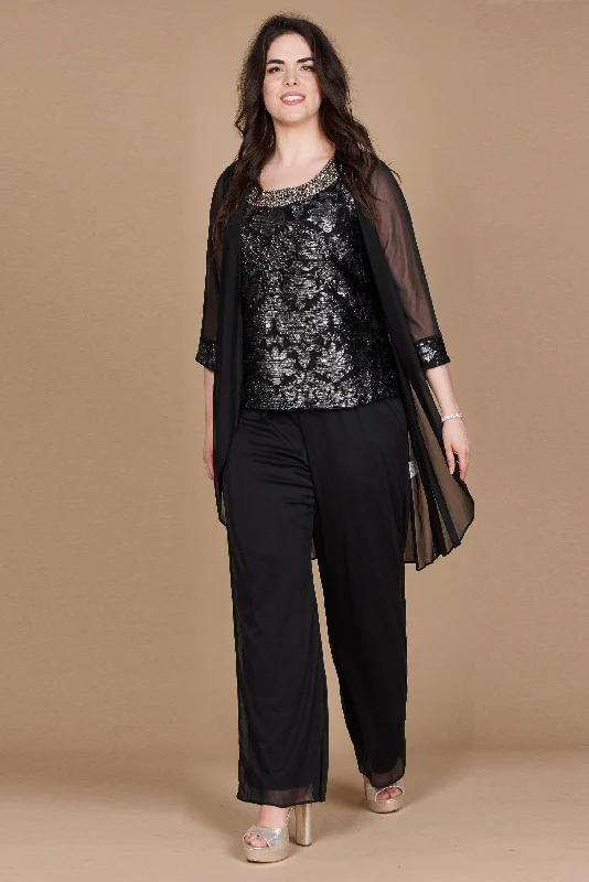 Bargain Alert R&M Richards 7676W Plus Size Formal Duster Pant Set